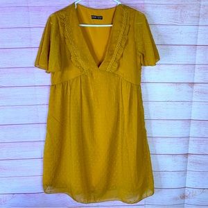 Shein Mustard Yellow Dress Size Medium